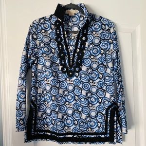MK Michael Kors Blue Embroidered S